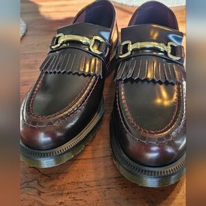 Brand NEW Cherry Red ACARDIA ADRIAN SNAFFLE LOAFERS Dr Martens